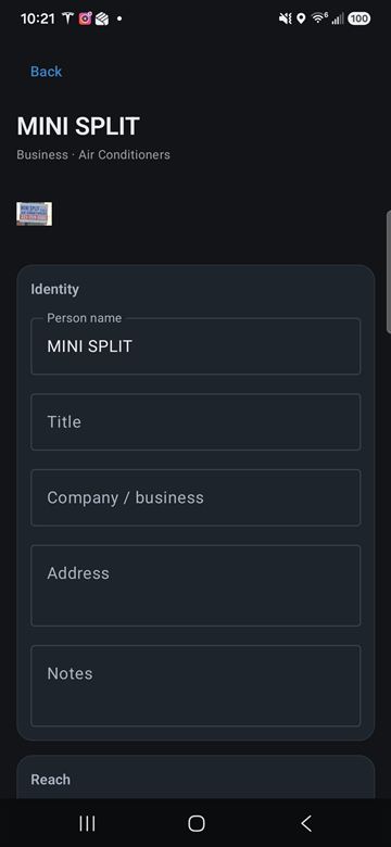 Contact detail for MINI SPLIT with Business and Air Conditioners